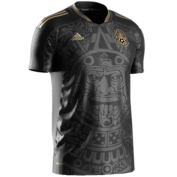 Mexico commemorative edition jersey soccer uniform men's sports football kit black top shirt 2022